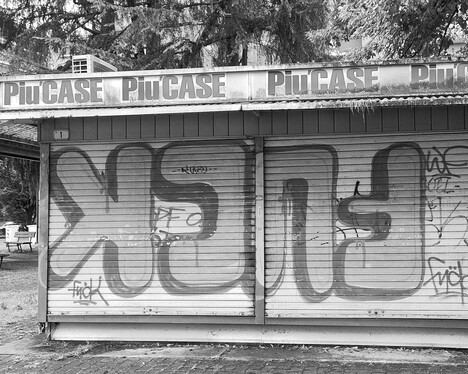 Haus besprüht mit Fuck